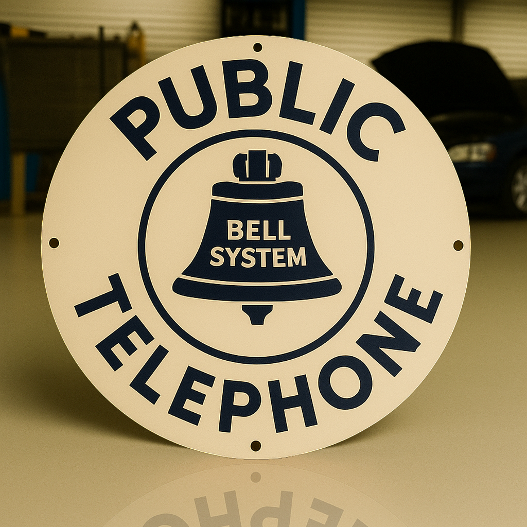 Bell System Public Telephone - Telecom Metal Tabela