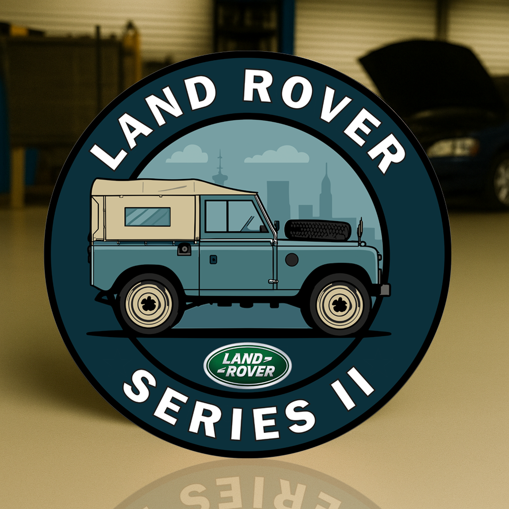Land Rover Series II Off - Road Heritage Classic 4x4 Metal Tabela
