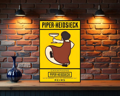 Piper - Heidsieck Champagne Bold & Minimalist Metal Tabela