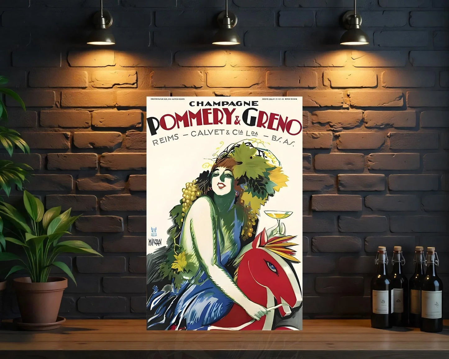 Champagne Pommery & Greno Metal Tabela