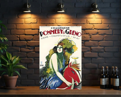 Champagne Pommery & Greno Metal Tabela