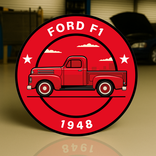 FORD F1 Classic Pickup Tribute XL (1948) Metal Tabela