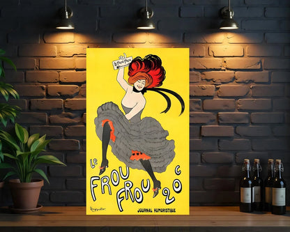 Le Frou Frou French Belle Époque Cabaret Humor Metal Tabela