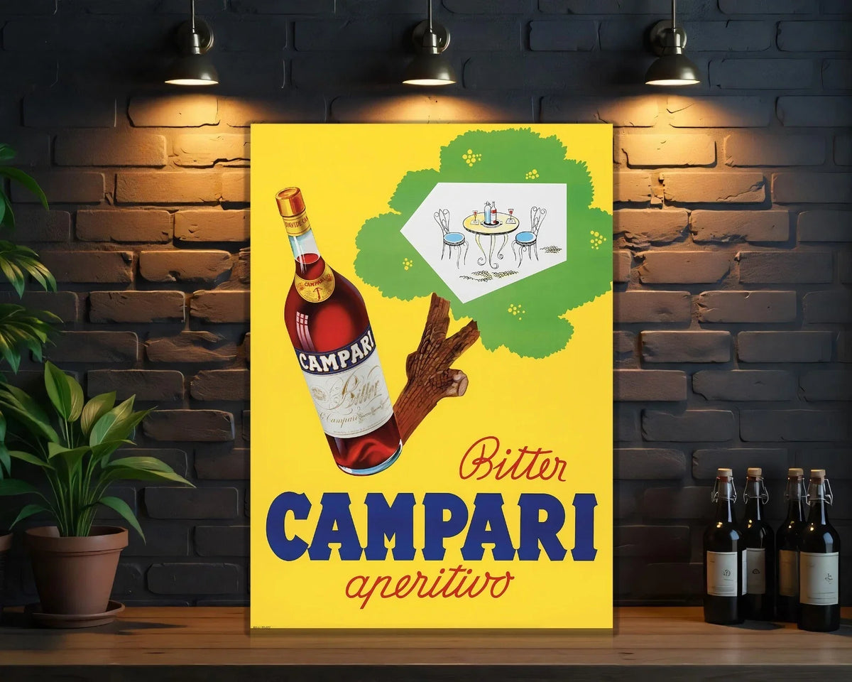 Campari "Bitter Aperitivo" Italian Metal Tabela