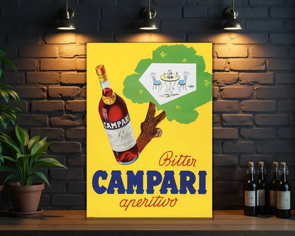 Campari "Bitter Aperitivo" Italian Metal Tabela