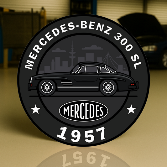 Mercedes - Benz 300 SL 1957 - 19.7" ( ) Metal Tabela