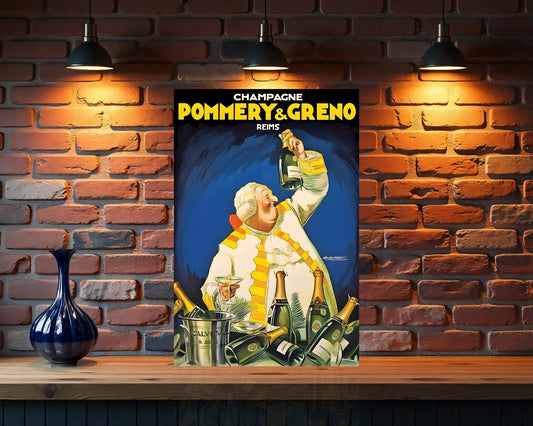 POMMERY & GRENO Champagne Metal Tabela