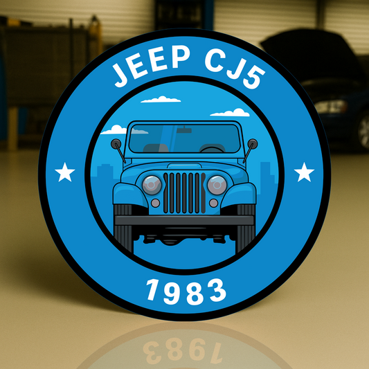 JEEP 1983 CJ5 Classic Off - Road Legend Metal Tabela