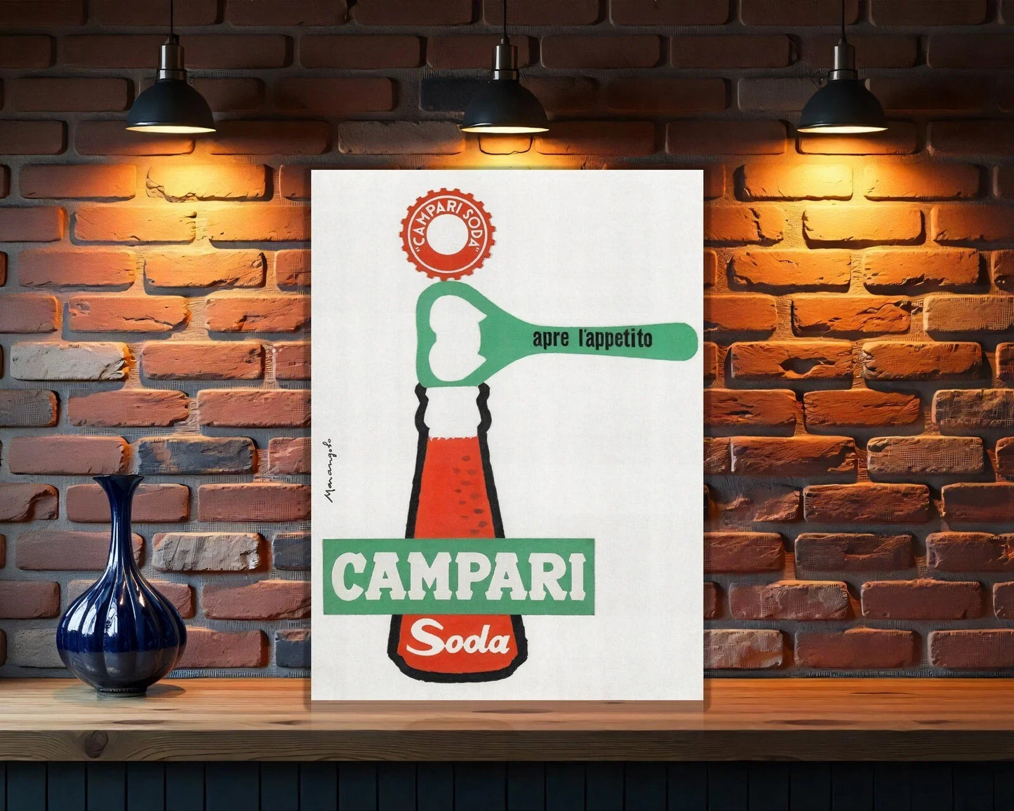 Campari Soda Bottle Opener Metal Tabela