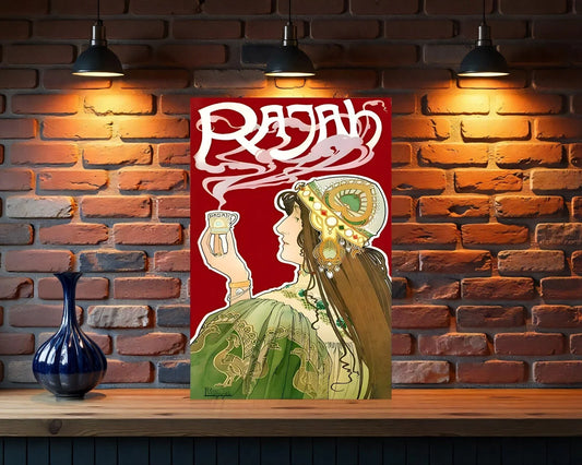 RAJAH Vintage Coffee Metal Tabela