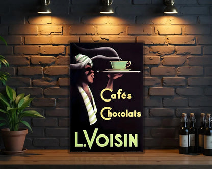 Cafés Chocolats L. Voisin Metal Tabela