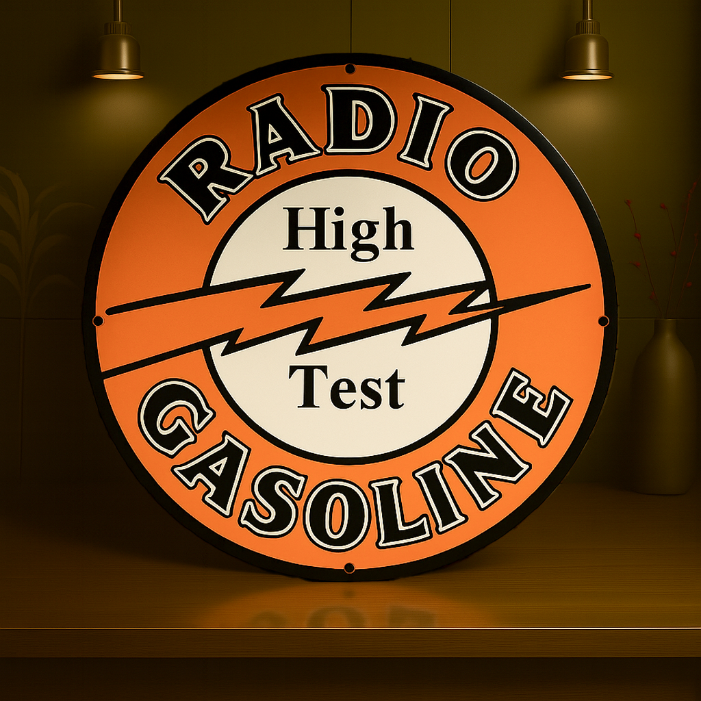Radio Gasoline High Text Metal Tabela