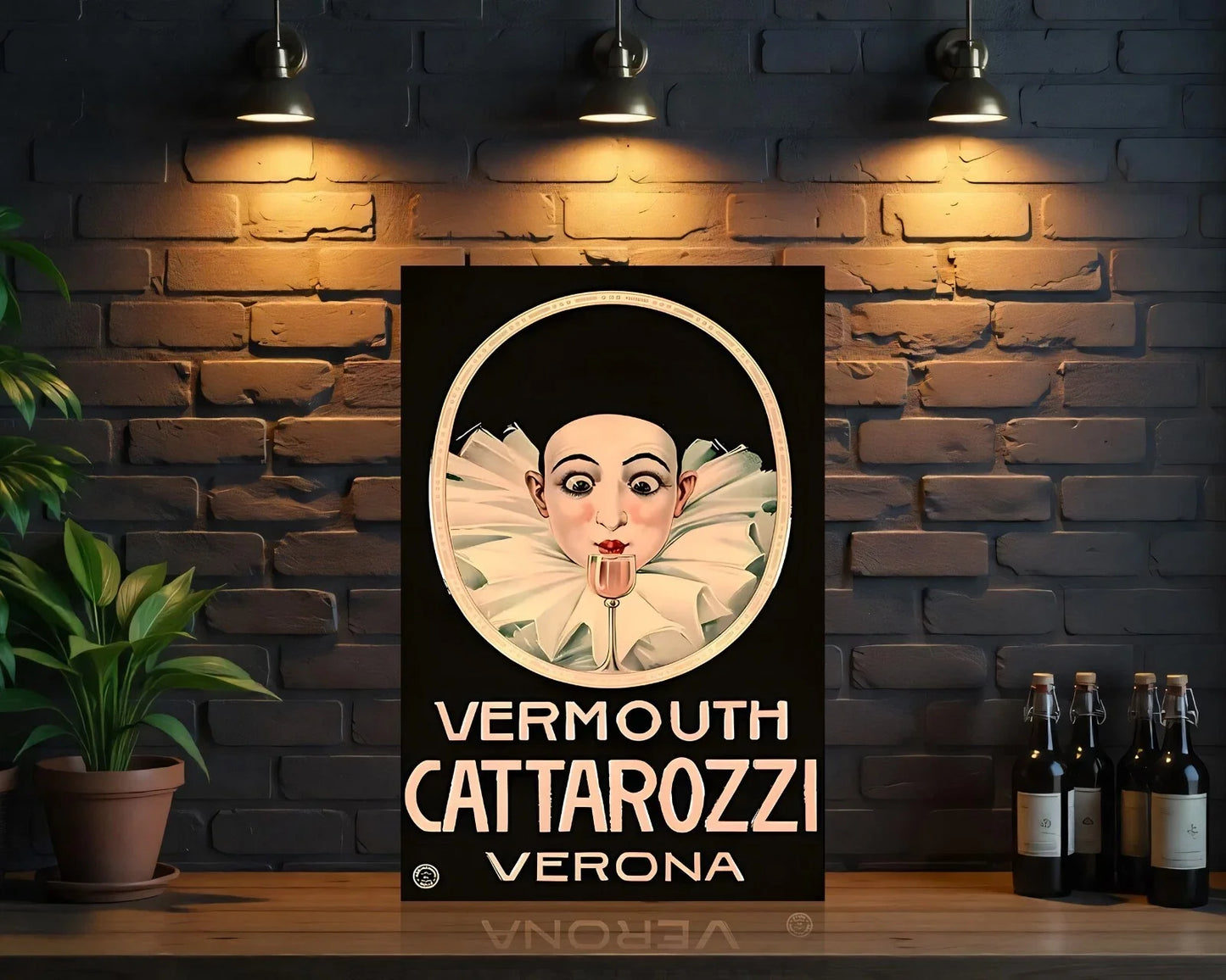 Cattarozzi Verona Vermouth Metal Tabela
