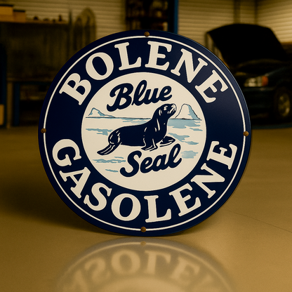 Bolene Gasolene Blue Seal Metal Tabela