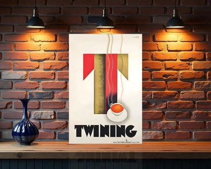 TWINING Vintage French Metal Tabela