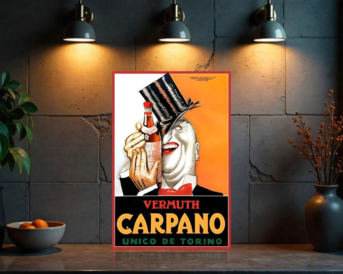 Carpano Torino's Iconic Vermuth Metal Tabela