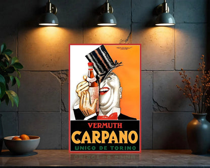 Carpano Torino's Iconic Vermuth Metal Tabela