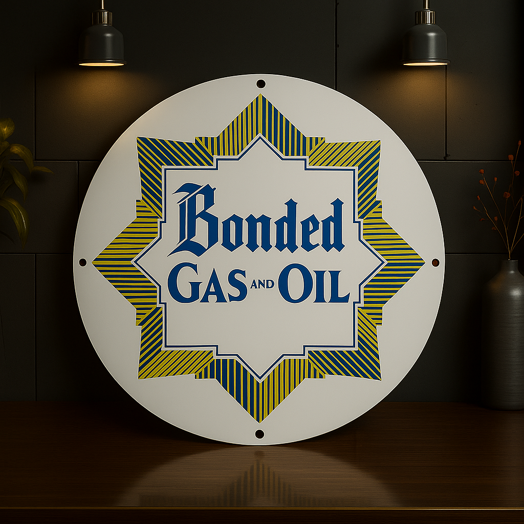 BONDED GAS AND OIL Metal Tabela