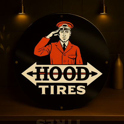 Hood Tires Metal Tabela