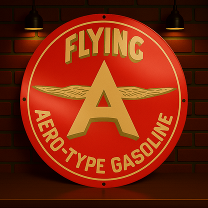 Flying A Aero - Type Gasoline Metal Tabela