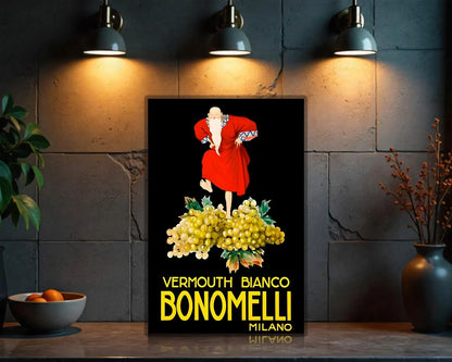 Bianco Bonomelli Vermouth Metal Tabela