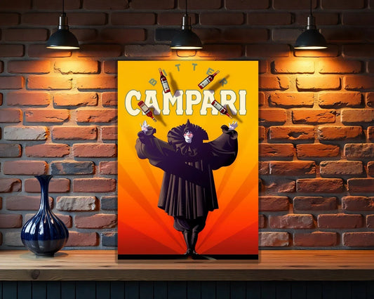 Campari Clown Metal Tabela