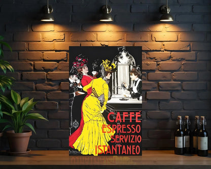Caffè Espresso Servizio Istantaneo Metal Tabela