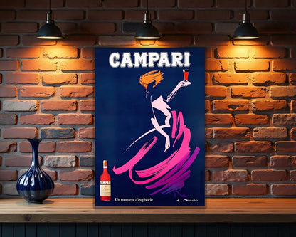 Campari French Elegance in Motion Dance Metal Tabela