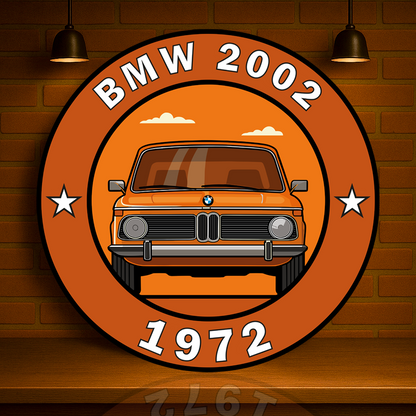 BMW 2002 Bavarian Classic Reborn Metal Tabela