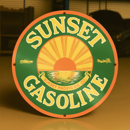 Sunset Gasoline Metal Tabela