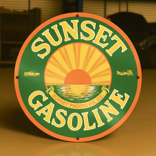 Sunset Gasoline Metal Tabela