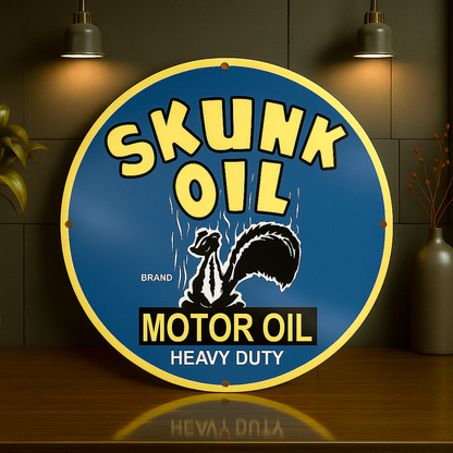 SKUNK OIL Heavy Duty Motor Oil Metal Tabela