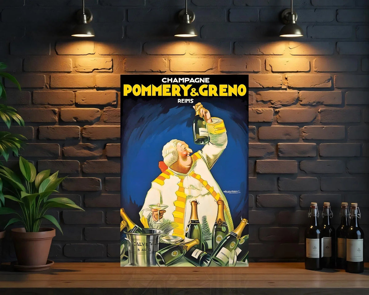 POMMERY & GRENO Champagne Metal Tabela