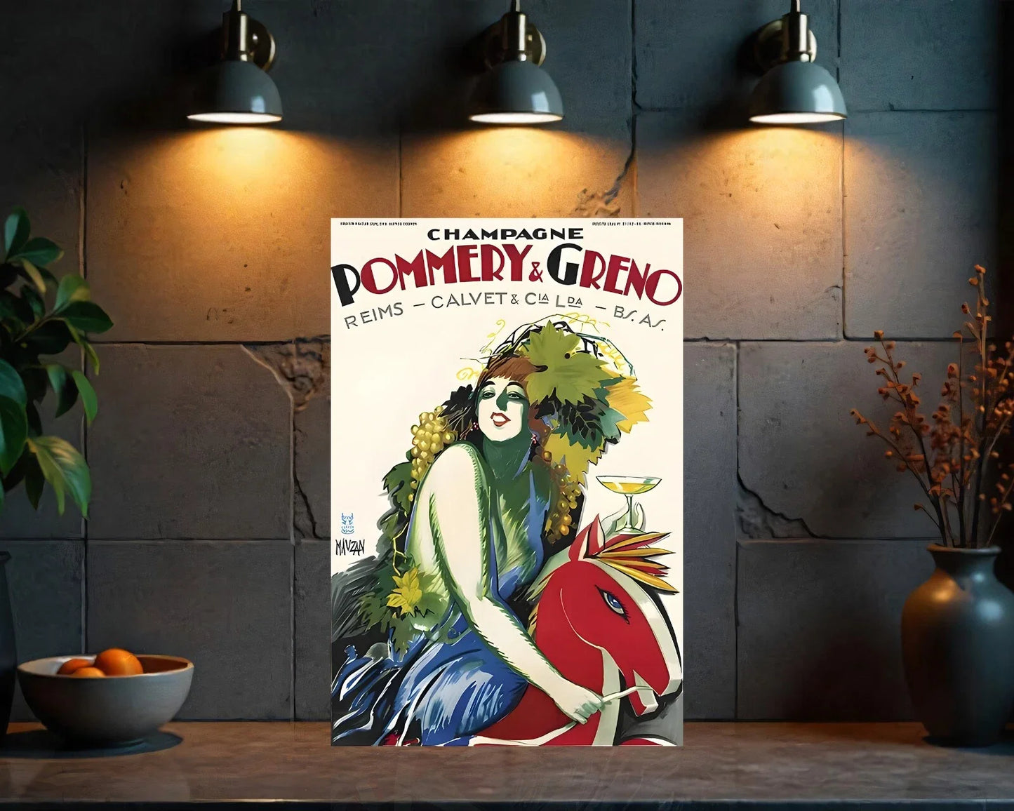 Champagne Pommery & Greno Metal Tabela