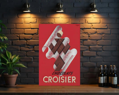 CHOCOLATS CROISIER Metal Tabela