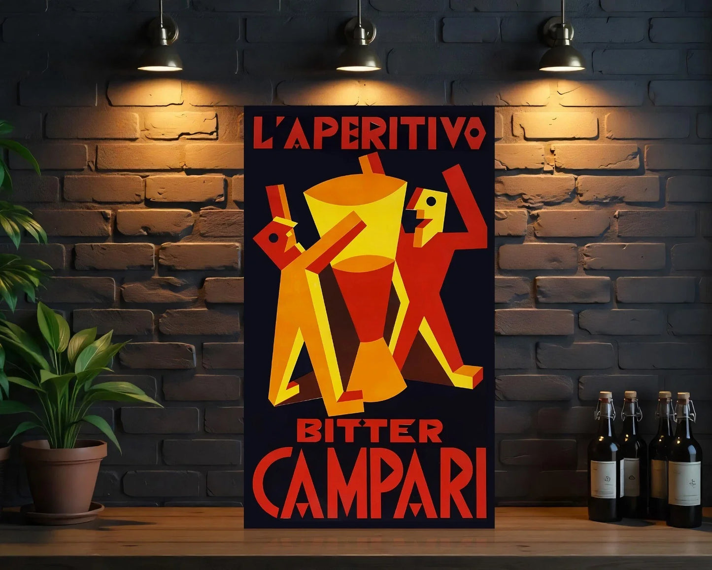 Campari L'Aperitivo Metal Tabela