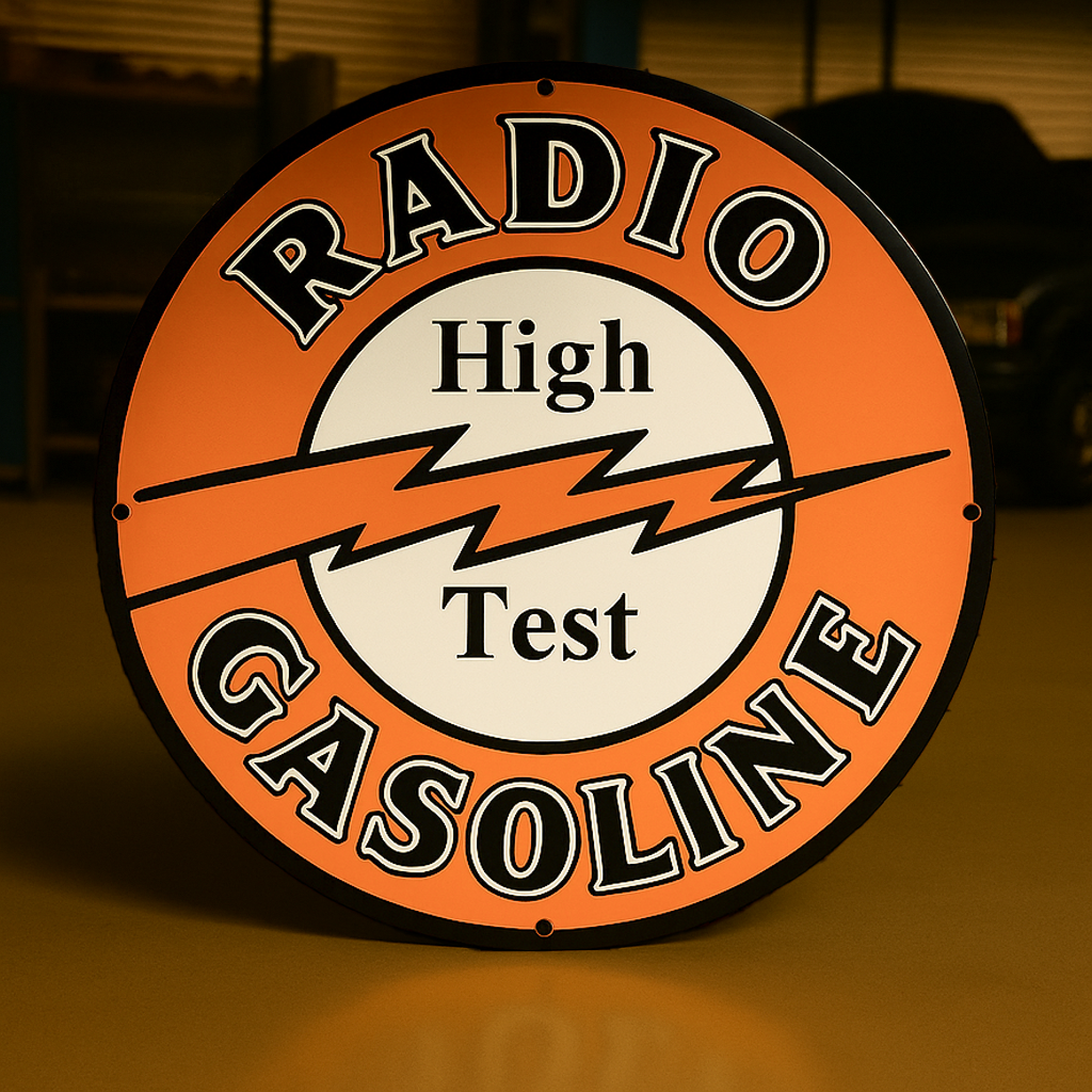 Radio Gasoline High Text Metal Tabela