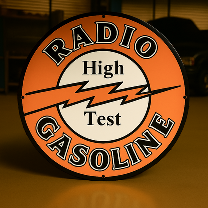 Radio Gasoline High Text Metal Tabela
