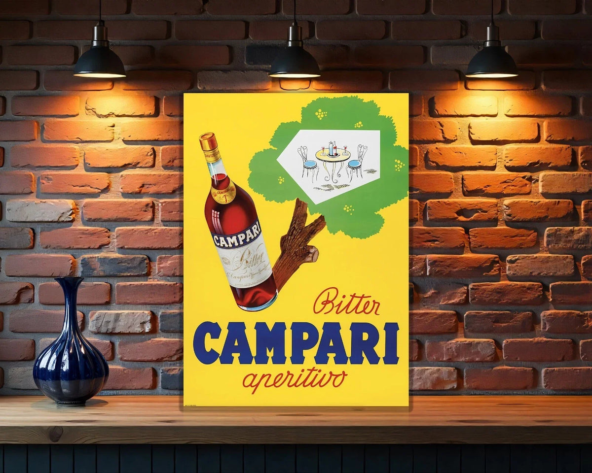 Campari "Bitter Aperitivo" Italian Metal Tabela