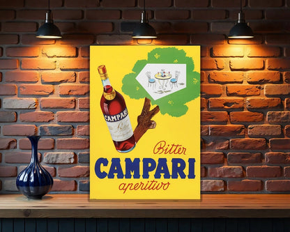 Campari "Bitter Aperitivo" Italian Metal Tabela