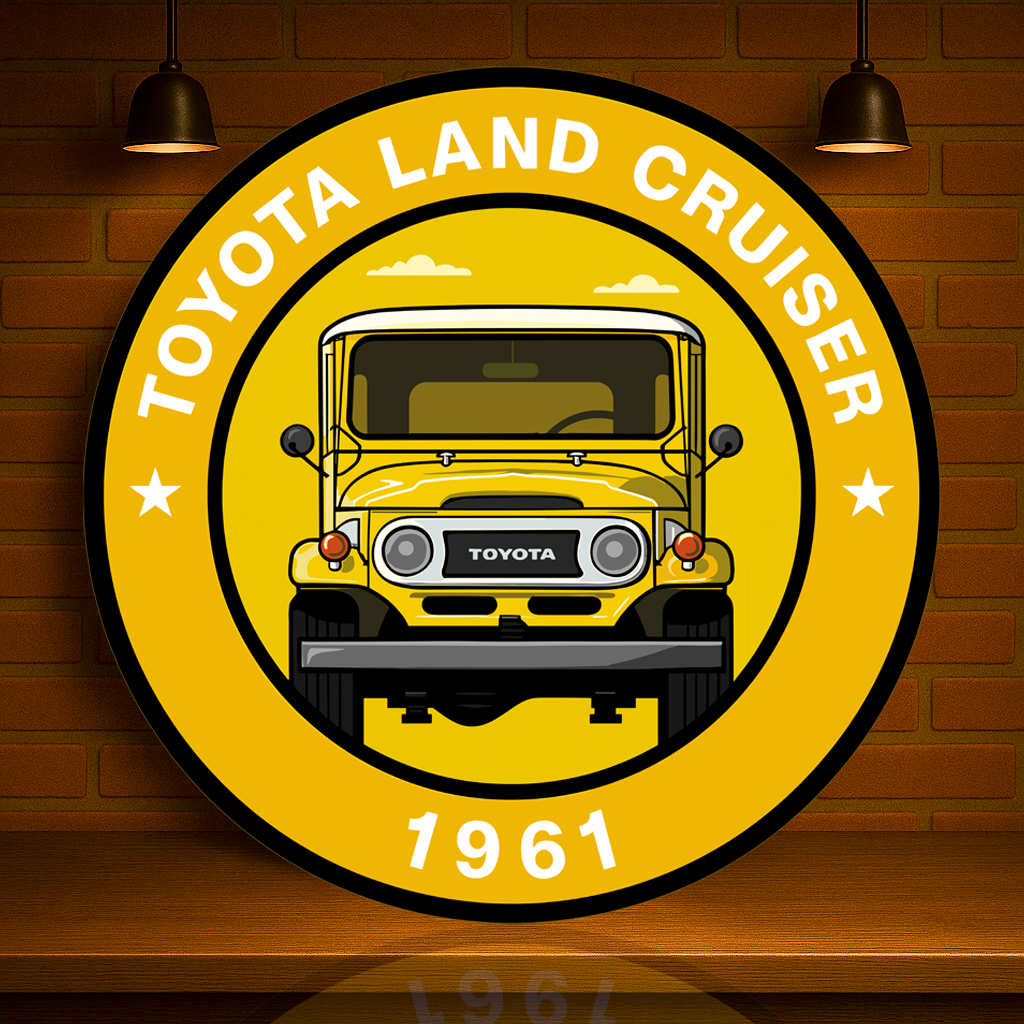 Toyota Land Cruiser 1961 FJ40 Iconic 4x4 Metal Tabela