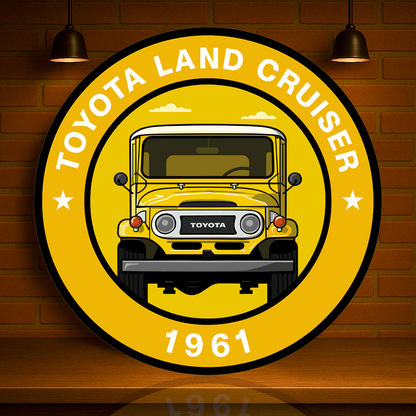 Toyota Land Cruiser 1961 FJ40 Iconic 4x4 Metal Tabela