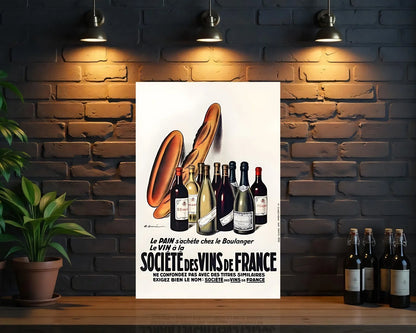 Société des Vins de France Metal Tabela
