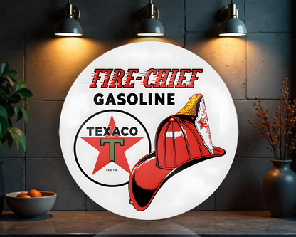 Texaco Fire Chief Gasoline Metal Tabela