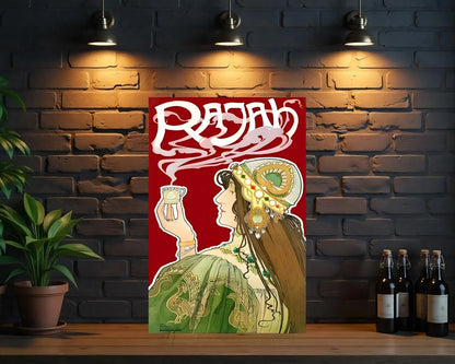 RAJAH Vintage Coffee Metal Tabela