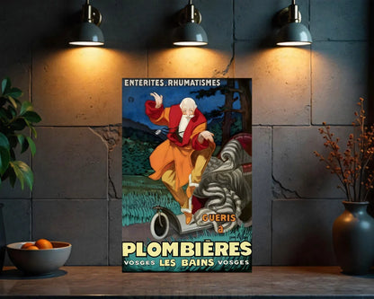 Plombières - les - Bains French Medical Spa Metal Tabela