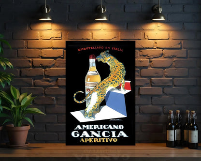 Americano Gancia Aperitivo Metal Tabela