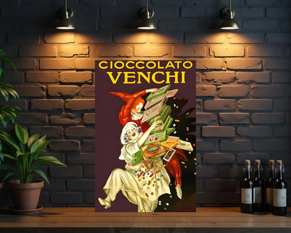 Cioccolato Venchi Italian Chocolate Metal Tabela