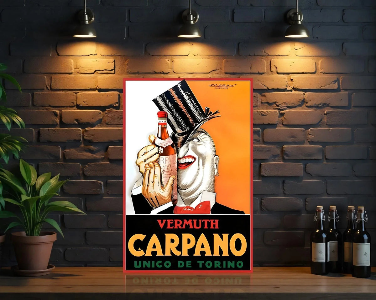 Carpano Torino's Iconic Vermuth Metal Tabela