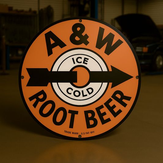 A&W Root Beer Metal Tabela